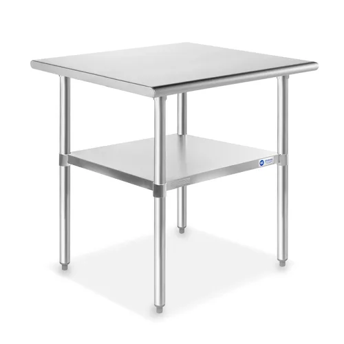 Vista 8 de GRIDMANN Mesa de trabajo de acero inoxidable de 12 x 24 pulgadas, mesa de preparación de cocina comercial NSF con estante inferior para restaurante