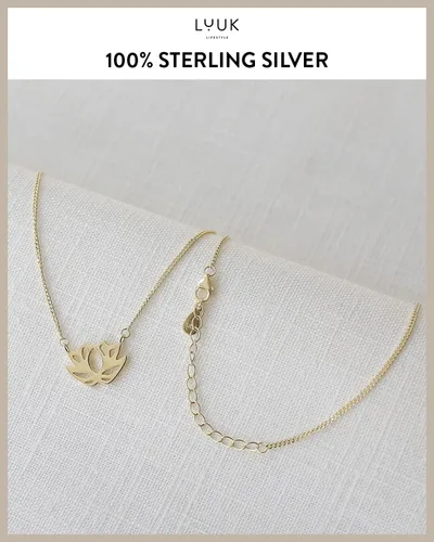 Vista 4 de LUUK LIFESTYLE Collar de filigrana de plata de ley 925 para mujer con colgante, joyería femenina de moda para la vida cotidiana, longitud ajustable