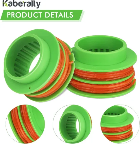 Vista 5 de Paquete de 4 carretes de recortadora AS1300 de 0.095 pulgadas y 17 pies compatibles con EGO de 15 pulgadas ST1502SA, ST1502XY, ST1500XY, ST1504SF