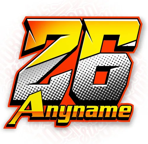 Vista 12 de Adhesivo personalizado de carreras genial, auto sucio, motocross, piloto, nombre, número, troquelado, impermeable, UV, transferencia DTF