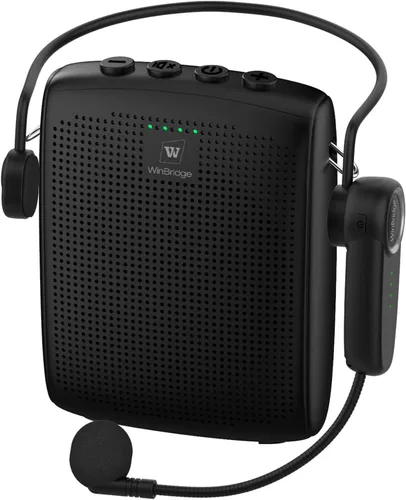 Vista 10 de WinBridge - Amplificador de voz Bluetooth - Micrófono inalámbrico de 15 W, sistema PA portátil para aula/ancianos, altavoz y micrófono