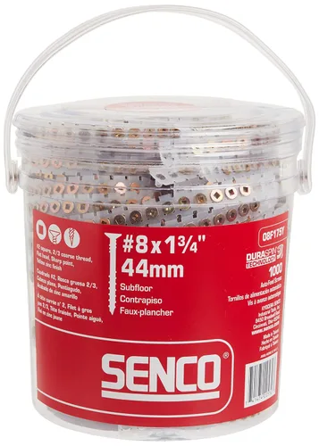Vista 7 de Senco 08F150Y DuraSpin #8 x 1-1/2-pulgadas, tornillo secuencial de madera a madera, 1,000 unidades.