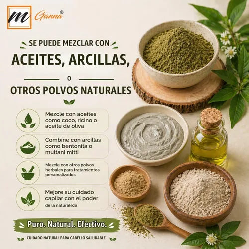 Vista 4 de (1 libra) 100% natural Bhringraj Powder 16.01 oz Eclipta Alba puro para la salud del cabello y la piel