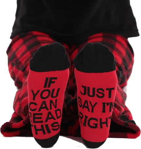 Vista 5 de Just Love - Conjunto de pijama para mujer de pantalÃ³n afelpado y medias a juego con frases