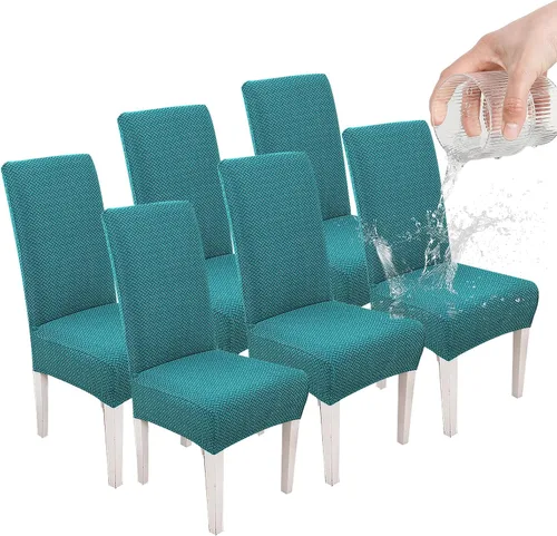 Vista 31 de Parsons - Funda para silla de comedor, funda desmontable para silla de sofá, funda retráctil (2, albaricoque)