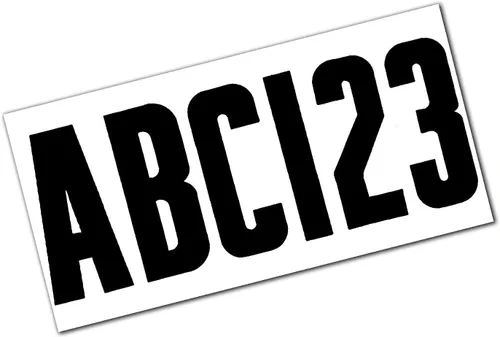 Vista 2 de attwood 14142-7 Kit de letras y números de vinilo impermeable de 148 piezas, acabado negro