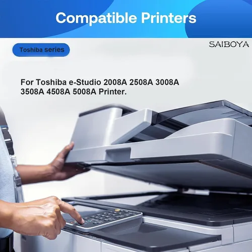 Vista 2 de T-3008U T3008U Cartucho de tóner negro de repuesto para Toshiba T3008U T-3008U Cartucho de tóner Uso para E-Studio 2008A 2508A 3008A 3008AG 3508A