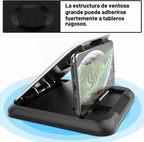 Vista 3 de Soporte universal para teléfono y tablero de instrumentos – Almohadilla antideslizante para iPhone, Samsung, Android y todos los teléfonos