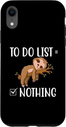 Vista 24 de To Do List - Sleeping Sloth Wildlife Animal Lover Zookeeper Case for iPhone 15