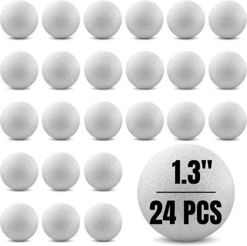 Vista 15 de Hygloss Bolas redondas de espuma para manualidades 6 piezas de espuma blanca de 3.8 pulgadas (XPS) para artes, pequeñas bolas de espuma