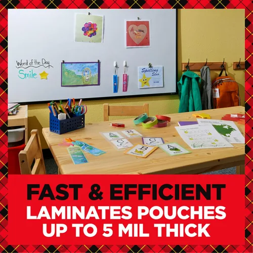 Vista 9 de Scotch - Paquete de laminador térmico y bolsa, sistema de 2 rodillos, laminación de hasta 9 pulgadas de ancho (TL901X) con bolsas de laminado
