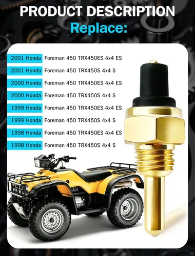 Vista 3 de Sensor de Temperatura de Aceite Reemplazo para Honda TRX450S TRX450ES Foreman 400 4X4 1998-2001