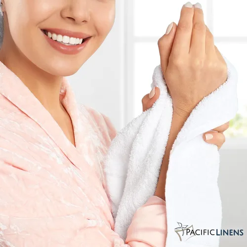 Vista 5 de Pacific Linens Toallas de baño, 100% algodón, 13 x 13 pulgadas, toalla facial para uso en baño y cocina, paños de lavado, paquete de 12