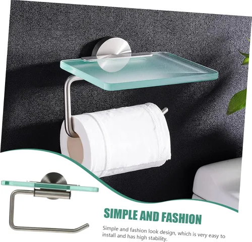 Vista 7 de Soporte resistente de papel higiénico de moda y práctico para el hogar Dec