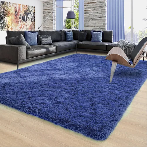 Vista 49 de Ompaa Alfombra Esponjosa, Alfombras de Área Súper Suaves y Peludas para Dormitorio y Sala de Estar - 6' x 9' Alfombra Grande de Felpa Peluda Shag