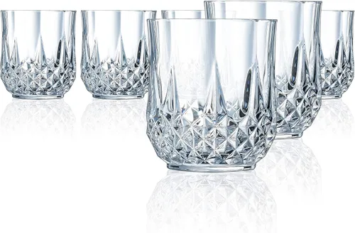 Vista 9 de Cristal D'Arques M0084 Longchamp - Juego de 6 vasos cordiales, 2 onzas, transparente