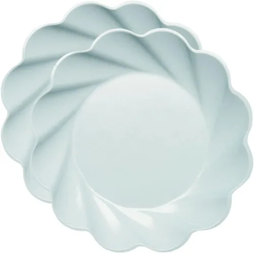 Vista 14 de Sophistiplate Platos de cena compostables ecológicos – Hecho de fibra de madera de bambú y caña de azúcar – Platos biodegradables y desechables