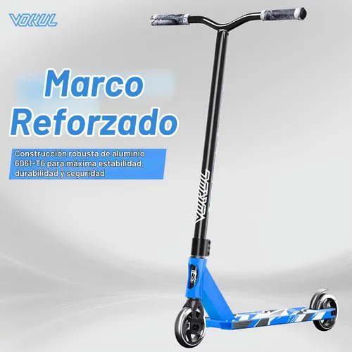 Vista 2 de VOKUL K1 Pro Stunt Trick Scooter para niños de 8 años en adelante, patinete de estilo libre para parque de patinaje en la calle para niños y niñas
