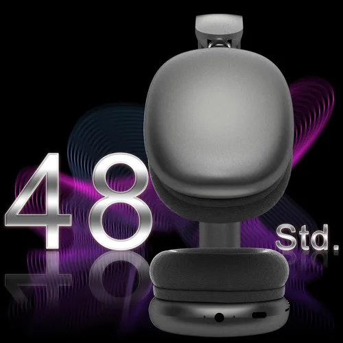 Vista 6 de Mpods - Auriculares inalámbricos con reducción de ruido Bluetooth 5.4 con micrófono, audio de alta resolución, tiempo de reproducción de 48 horas