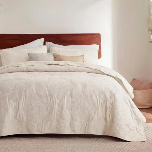 Vista 10 de Bedsure Edredón individual – Ropa de cama ultrasuave individual XL para decoración de dormitorio, edredón ligero para todas las estaciones, colcha