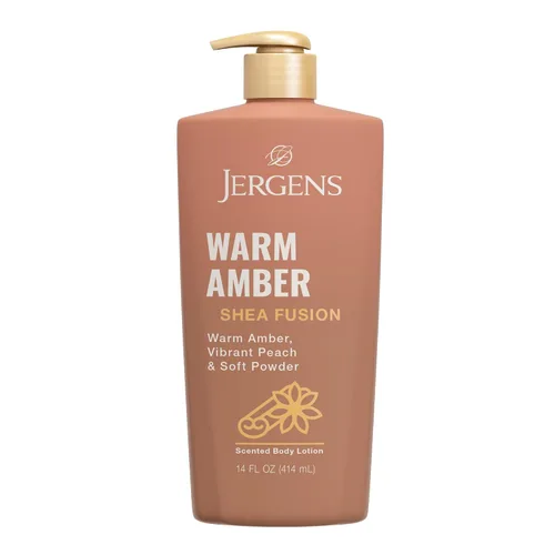 Vista 11 de Jergens Loción corporal de pastel de confeti de Shea Fusion, 14 fl oz Para pieles secas, loción corporal hidratante con manteca de karité