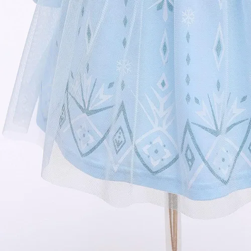 Vista 6 de Vestido de tul de algodón para niña pequeña, de 12 a 6 años, disfraz de Halloween, ropa de princesa, trajes de fiesta de cumpleaños