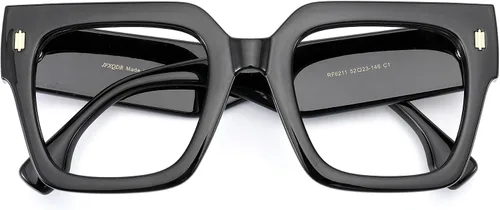 Vista 3 de Blue Light Blocking Glasses for Women Men Metal Round Frame Gris (Smoke Grey)