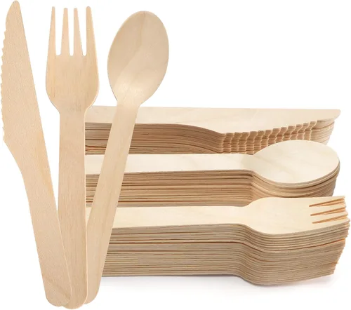 Vista 13 de LotFancy Mini Cucharas de Madera, Paquete de 100, 4 Pulgadas de Largo, Cucharas Desechables de Degustación y Muestreo, Cucharas Degustadoras