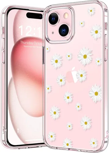 Vista 50 de bicol - Funda protectora a prueba de golpes para iPhone 15 Plus, funda delgada de acrílico transparente y diseños modernos para niña y mujer, 6.7