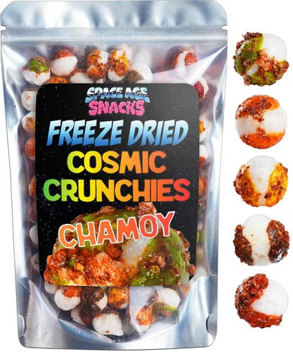 Vista 9 de TikTok de dulces liofilizados prémium con condimento dulce y picante Tajin Chili Lima, enviado en una caja para mayor protección, (4 onzas)