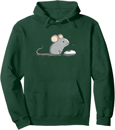 Vista 13 de Funny Pet Mouse with Gaming Mouse for PC Lovers Pullover Hoodie