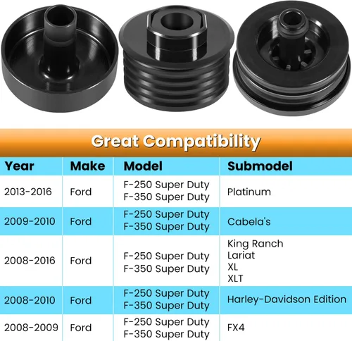 Vista 2 de Kit de montaje de cuerpo de silicona para 2008-2016 Ford F-250 F-350 cabina doble Monturas de cabina de silicona superiores Bujes de montaje