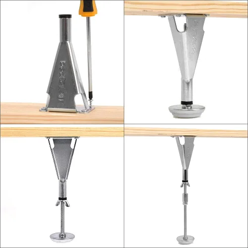 Vista 6 de Bed Claw Unibody - Base de cama de altura ajustable para patas de apoyo central, Estados Unidos (juego de 2)