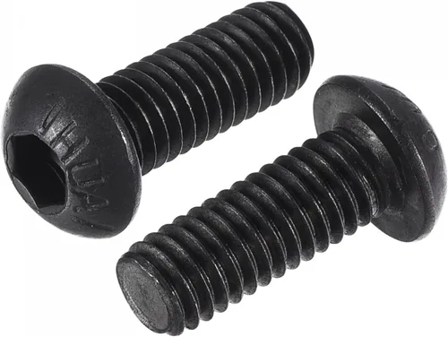 Vista 7 de uxcell Tornillos de cabeza de botón hexagonal M6x8mm Tornillos de acero de aleación 25pcs