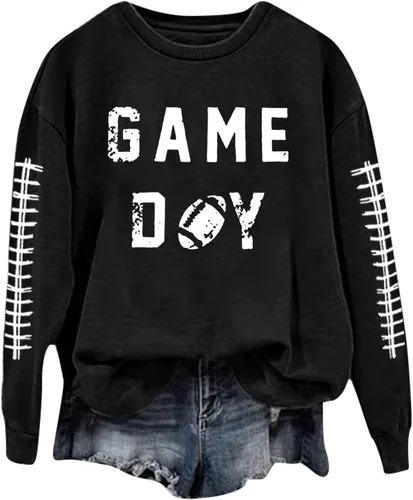Vista 11 de Sudadera casual para mujer, manga larga, con cuello redondo, ropa de primavera, tallas S-3XL