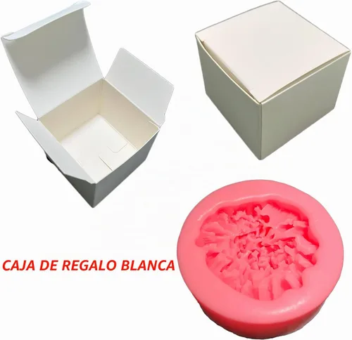 Vista 2 de Molde de jabón de silicona con flor de clavel para velas y chocolate