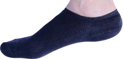 Vista 2 de Miza - Calcetines de bambú para mujer, 5 pares, corte bajo para tenis sin cordones