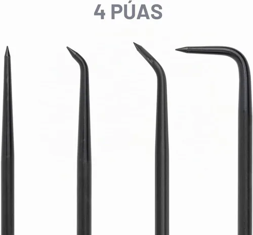 Vista 4 de TEKTON Juego de picos y ganchos puntiagudos con funda (5 piezas) PNH90402 Fabricado en EE. UU