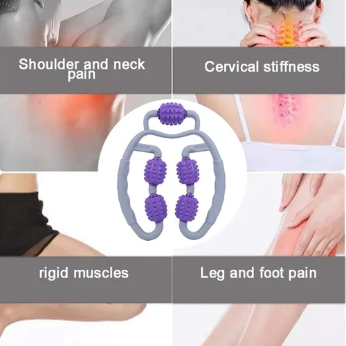 Vista 5 de Rodillo de masaje de espuma para fitness, 1 unidad, para yoga, fitness, relajación muscular, masajeador de brazo para piernas y deportes