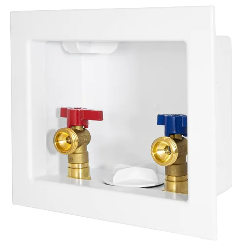 Vista 13 de EFIELD Caja de salida para lavadora con drenaje central, 1/2 pulgada CPVC x 3/4 pulgadas MHT (conexión CPVC de 1/2 pulgada), blanco, con pararrayos