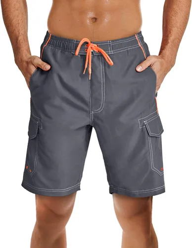 Vista 2 de TACVASEN Men's Summer Quick Dry Swim Trunks Bathing Suit Shorts with Lining Men