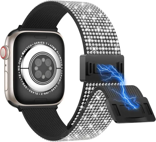Vista 10 de LETOID Correas elásticas diseñadas para Apple Watch Band de 1.496 pulgadas, 1.575 pulgadas, 1.614 pulgadas, 1.654 pulgadas, 1.732 pulgadas, 1.772