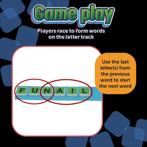 Vista 4 de Juego de cartas juntas, juega juntos para vincular las letras, juegos familiares para niños y adultos, juego cooperativo de ortografía para edades