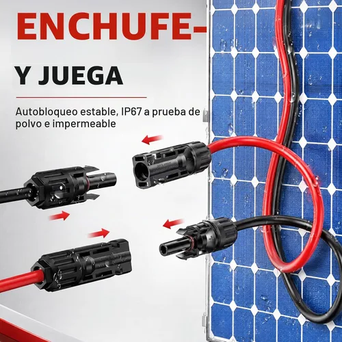 Vista 6 de MC4 Kit de crimpadora solar, 14 pares, herramienta de trinquete