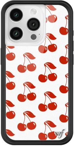 Vista 51 de Wildflower - Fundas compatibles con Apple iPhone 15 Pro Protector de goma negro, certificado de prueba de caída de 4 pies, propiedad de mujeres