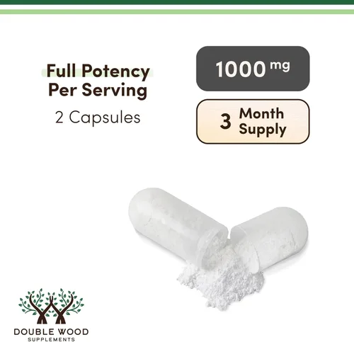 Vista 5 de Double Wood Supplements TMG Suplemento de trimetilglicina 1,000 mg por porción, 180 cápsulas (suplementos TMG para control de homocisteína) TMG