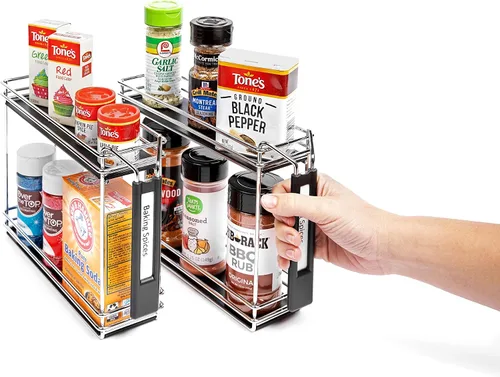 Vista 4 de Nifty Solutions Spice Caddy - Juego de dos, cromado