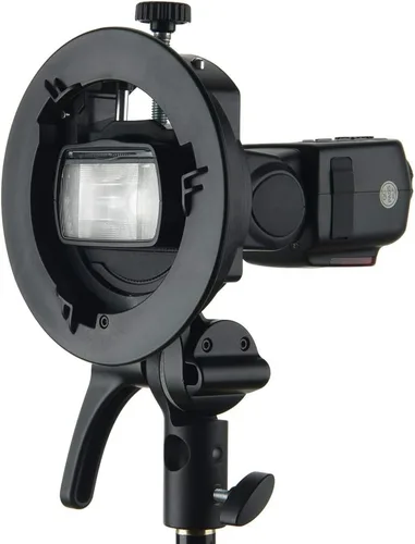 Vista 2 de Godox S2 Soporte de Speedlite para Godox AD200Pro, AD200, AD400Pro, para Speedlite de cabeza redonda V1, Serie V860II / TT685 / TT350, Soporte tipo