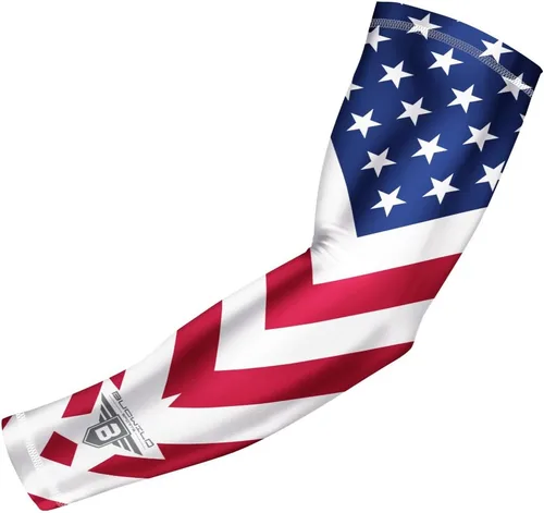Vista 8 de Bucwild Sports Flag Compression Arm Sleeve - Perfect for Baseball Basketball Football - Youth & Adult Sizes