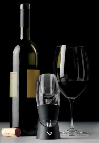 Vista 5 de Vinturi Aireador de Vino Deluxe Essential Vertedor de Vino Tinto y Juego de Soporte de Torre Decantador Airea Fácil y Convenientemente el Vino por